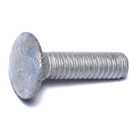 Midwest Fastener Carriage Bolt, Square Neck, 20 (Coarse), 1 in L, Steel, Hot Dipped Galvanized, 100 PK 05475